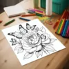 FLOWER WORLD Coloring Book For Children Adult Relieve Stress Kill Time Painting Art Book 6
