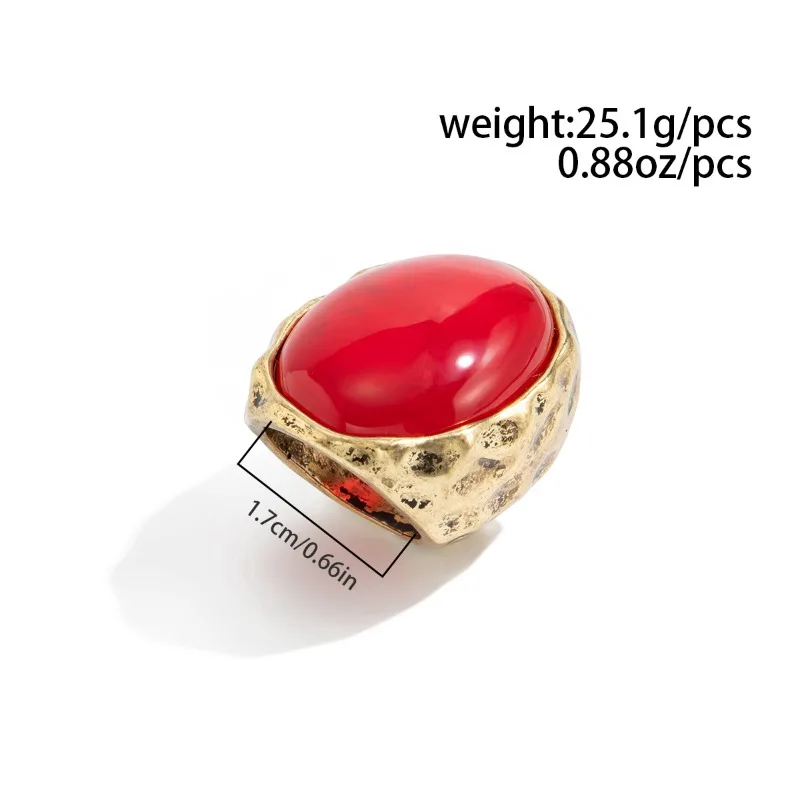 Creative Resin Acrylic Stud Earrings for Women 2026 Oval Earring Trendy Geometric Ring Exaggeration New Year Party Jewelry Gift