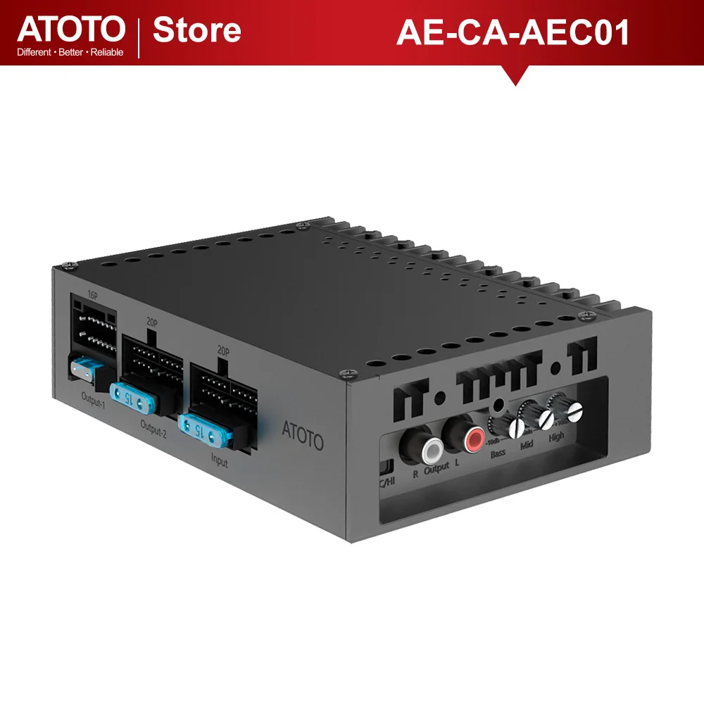 ATOTO-カーラジオアンプ、最大60w電力、4チャンネル、400ワット