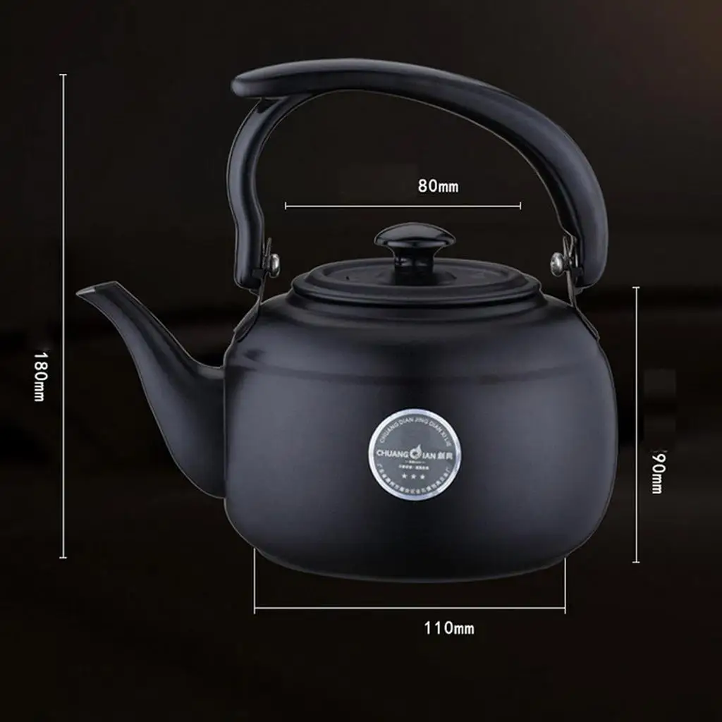 Stainless Steel Teapot Teakettle Tea Kettle Kitchen Hotel 1000ml