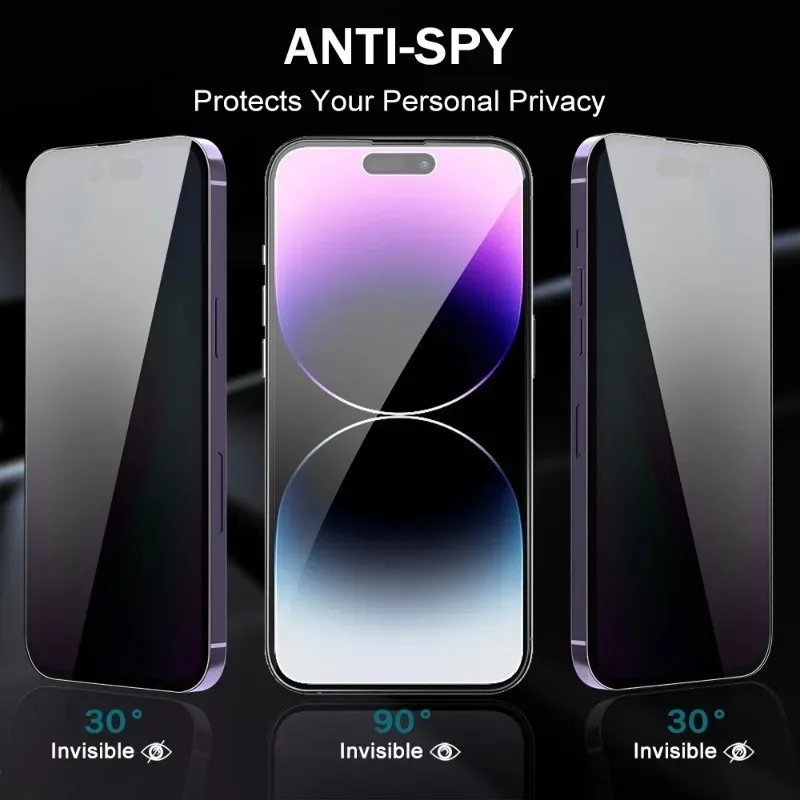 3 عبوات من واقي الشاشة الزجاجي المقسى للخصوصية الخ...