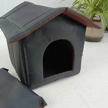 Waterproof Outdoor Pet House Thickened Cat Nest Tent Cabin Pet Bed Tent Shelter Cat Kennel Portable Travel Nest Pet Home 4