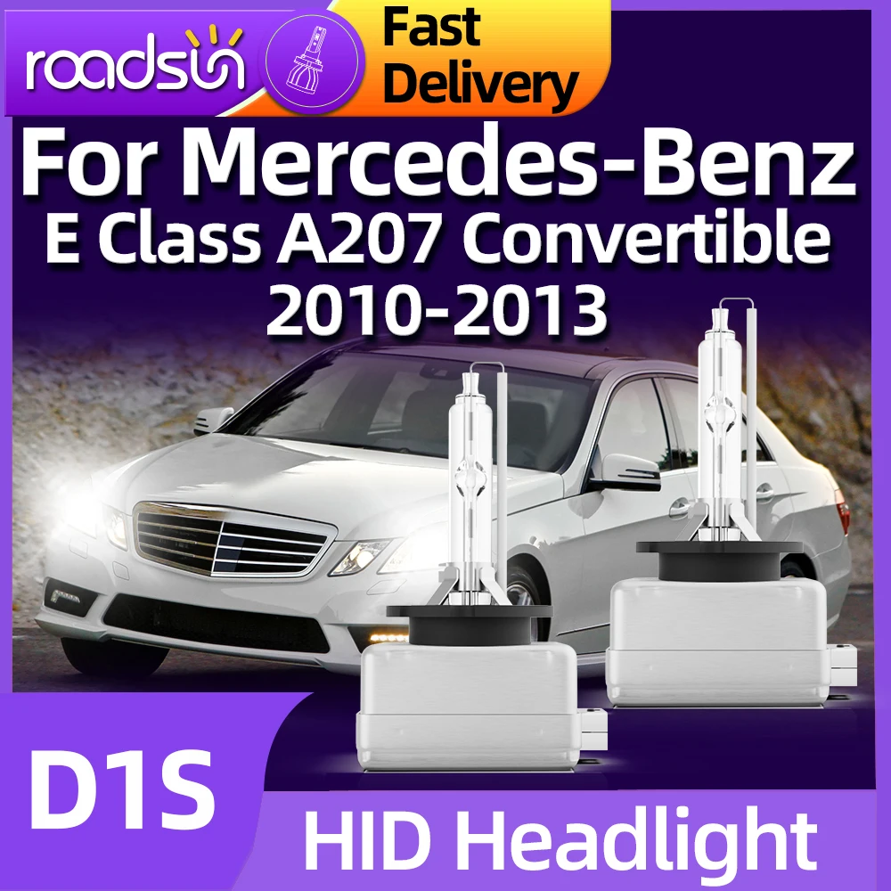 Roadsun D1S Hid Lampadina Xenon Faro 6000K 8000K Per Mercedes-Benz Classe E A207 Convertibile 2010 2011 2012 2013