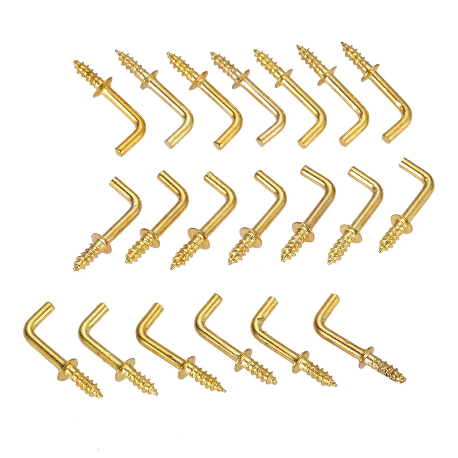 10/20pcs L shape Dresser Cup Hooks Right Angle Screws photo hanger Light Hook line Storage hooks Frame Accessories 5