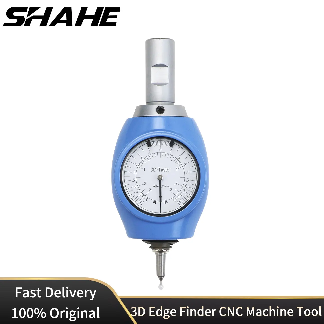 SHAHE 3D Edge Finder, CNC Machine Tool Universal Centering Rod Centering Tester Pointer Type XYZ Axis Universal Detector 3D Gauge