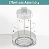 Rotating Makeup Organizer For Vanity Storage 2 Tier Bathroom Counter Cosmetic Skincare Perfume Countertop Holder-Y78A 5