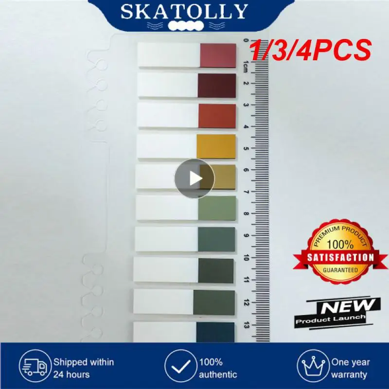 

1/3/4PCS Sheets Colorful Notes Memo Pad Self Adhesive Label Bookmarks Notepad School Office Stationery Supplies