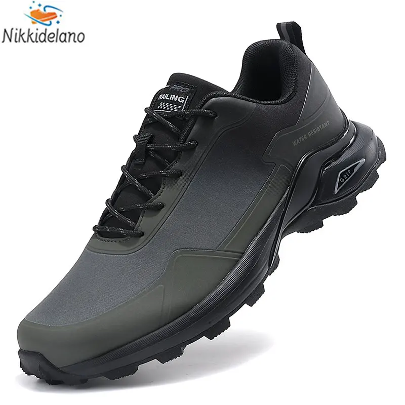 

2023 New Men's Large Size Outdoor Hiking Camping Running Jogging Shoes Waterproof Anti-slip Sports Shoes Mountaineering Shoes