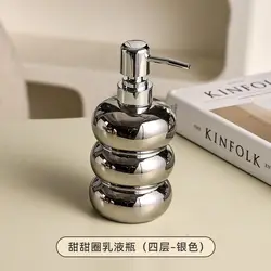 Elegant Ceramic Soap Dispenser for Home and Hotel Bathrooms (C)