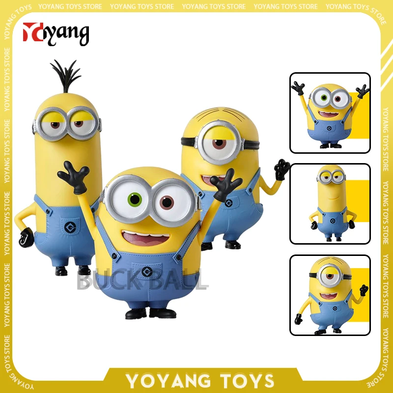 

Genuine Minions Action Figure Despicable Me Anime Figures Bob Kevin Stuart Figurine Collectble Models Birthday Gift Toys Doll Gk