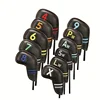 11 Golf Club Head Covers, Faux Leather, Durable, Soft Golf Club Head Covers, Magnet Closed Design, Golf Accessories 3