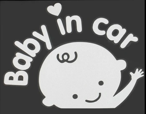 

Fashion baby safety car stickers cartoon car stickers car baby tips stickers car sticker car decor car decal