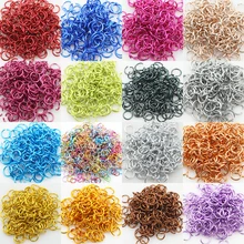 

300pcs/lot 6mm Jump Rings Open Colorful Split Rings Connectors Supplies For DIY Jewelry Findings Handmade Making Accessories