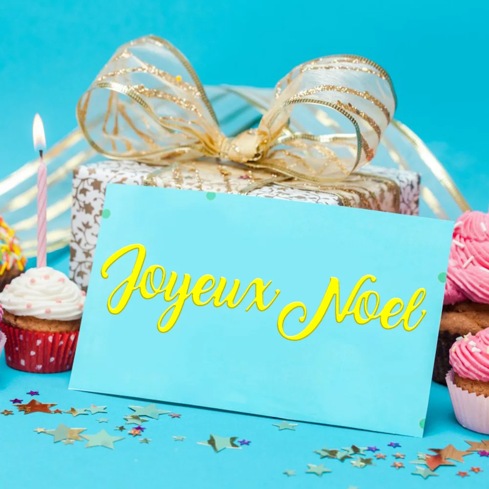 프랑스어 단어 Diy scrapbooking에 대한 금속 절단 죽을 새로운 2018 종이 카드 만들기 공예 엠보싱 사진 생일 축하 해요
