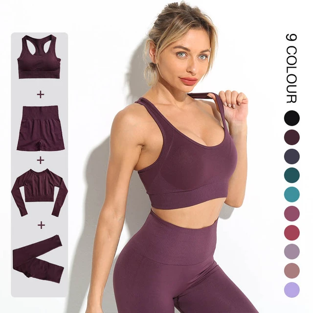 SKIMS 2pcs Sportswear Yoga Push Up Leggings Sport Wear Women Suits  Tracksuit Cropped Top Gym Set Seamless Women Yoga Workout Set - AliExpress