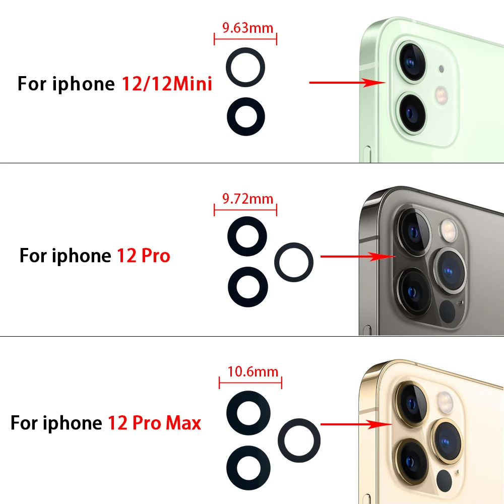 Caméra Arrière De Remplacement Pour IPhone 6 à 15 - Pièce Originale/compatible - Neuf Emballé