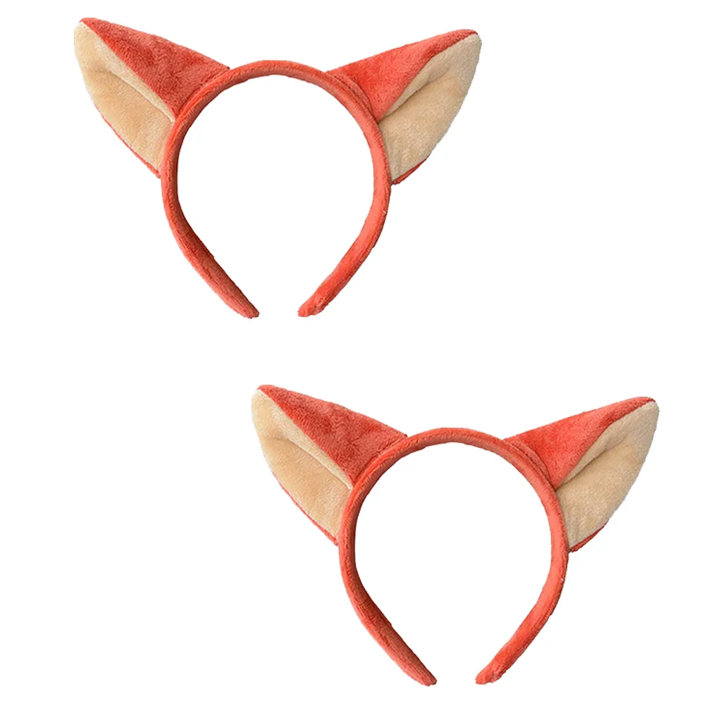 

Fox Ears Headband Girls Headbands Headwear Plush Foxes Headpiece Cosplay Fluffy Headdress Hair Clip