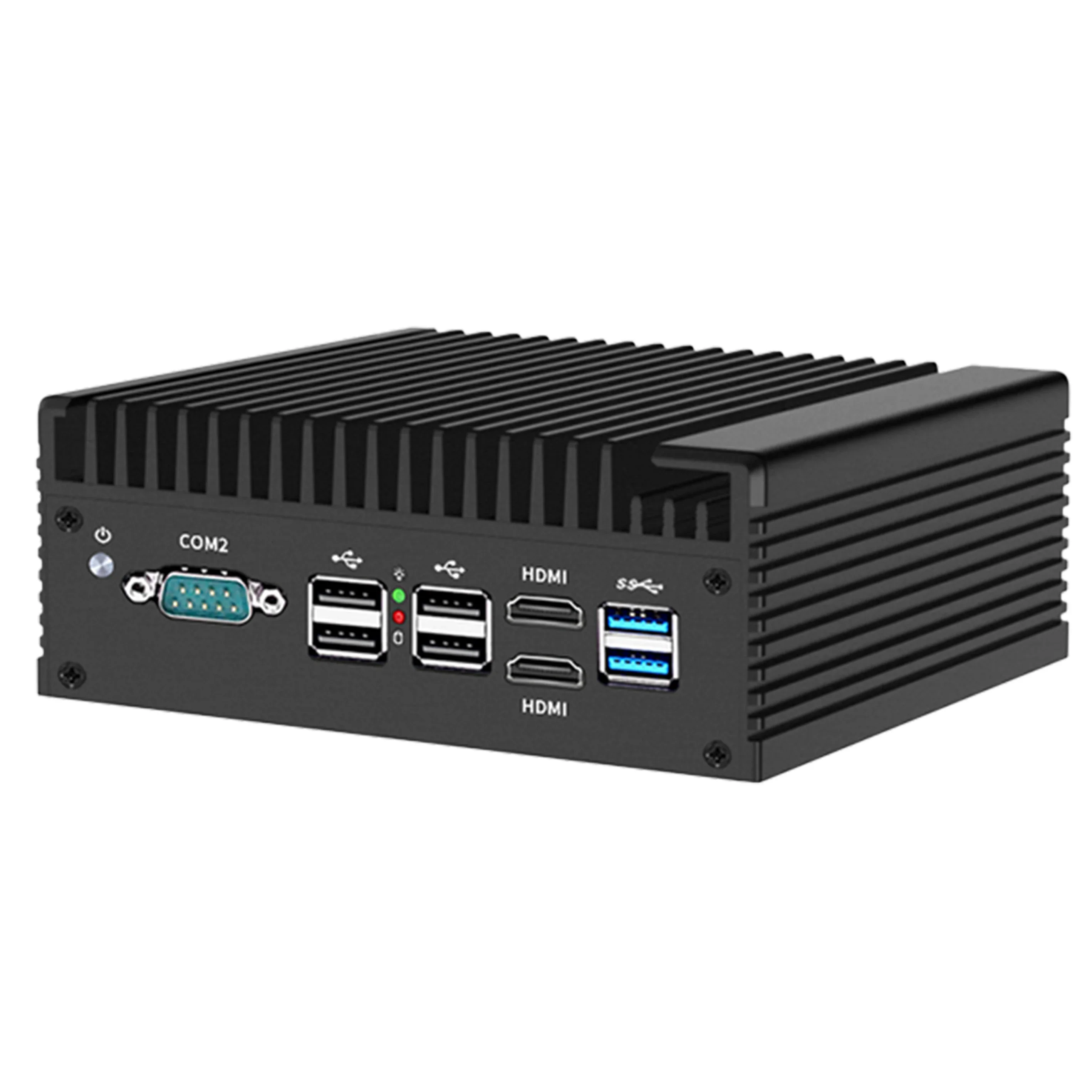 4x i226-V 2.5G Firewall Mini PC 12th Gen Intel i3 N305 N100 Soft Router DDR5 2*COM 2*HDMI Industrial Computer Efficient cooling 4