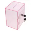 Acrylic Money Box Clear Tip Box Lock for Fundraising Donation Suggestion Complaint Letter Storage Container Portable 4