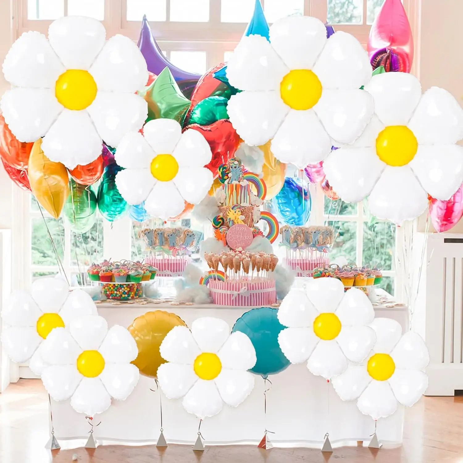 100 Palloncini Rosa 12 Pollici - Per Matrimoni, Compleanni, Baby Shower | Decorazione Festa Con Confetti - Foto 5