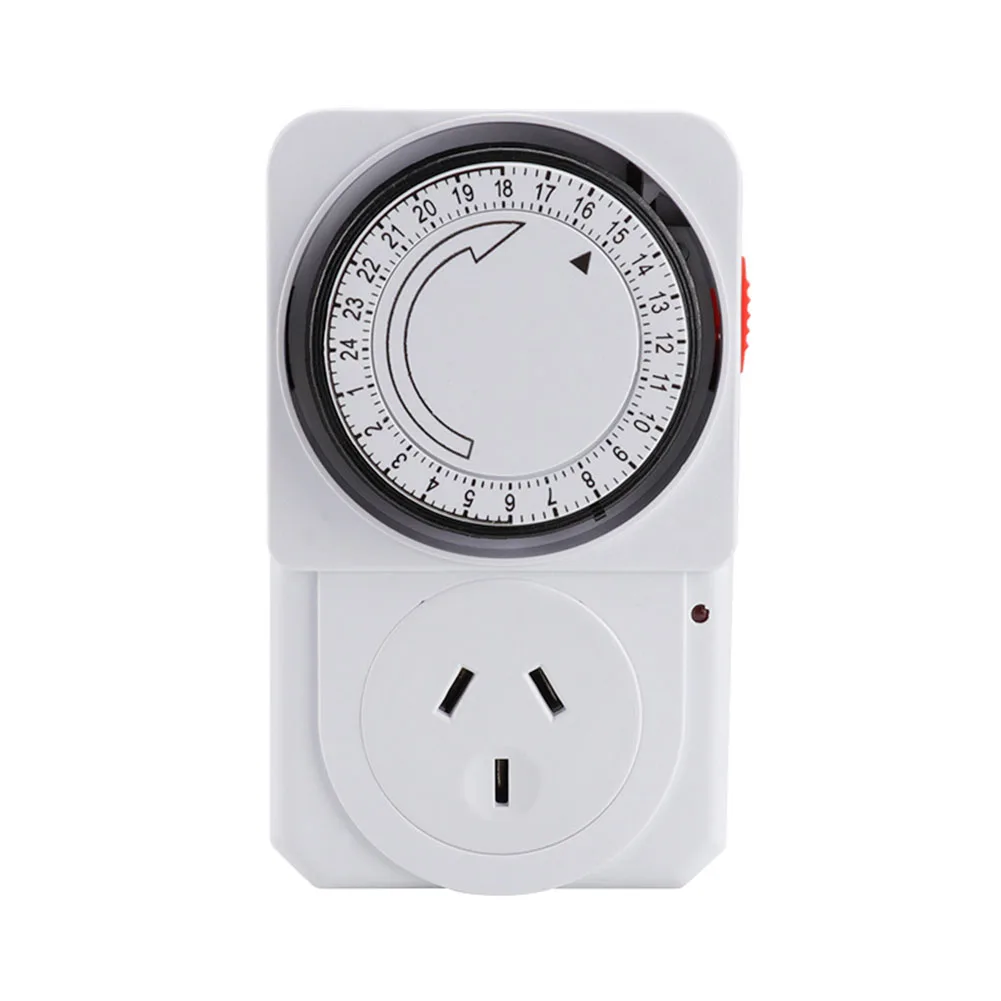 

24 Hour Cyclic Timer Switch Plug In Timer Outlet Loop Mechanical Timer Universal Timing Socket 220V 16A 3500W EU/UK/AU Plug