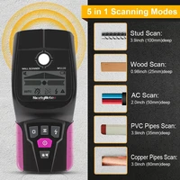 NicetyMeter 5 in 1 Stud Metal Detector Wall Scanner AC Wood Finder Cable Wire Depth Tracker Plumbing Underground LCD Beep WS120 1