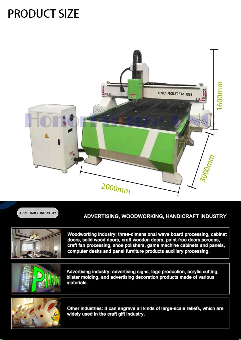 Good Quality Cnc Router 1325 Tools Woodworking Metal Milling Machine