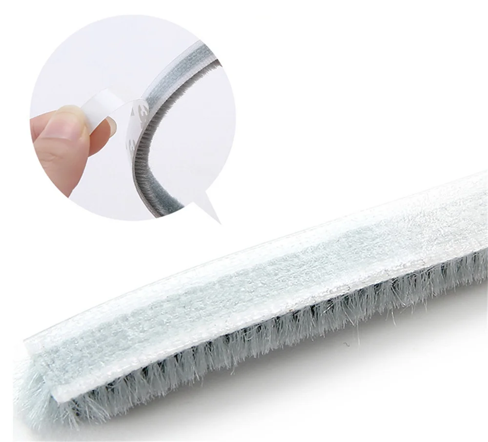 Description Picture 5 of item1/2PCS Window Brush Seal Strip Self Adhesive Weather Stripping Door Sweep Soundproof Dustproof Window Hardware Tool