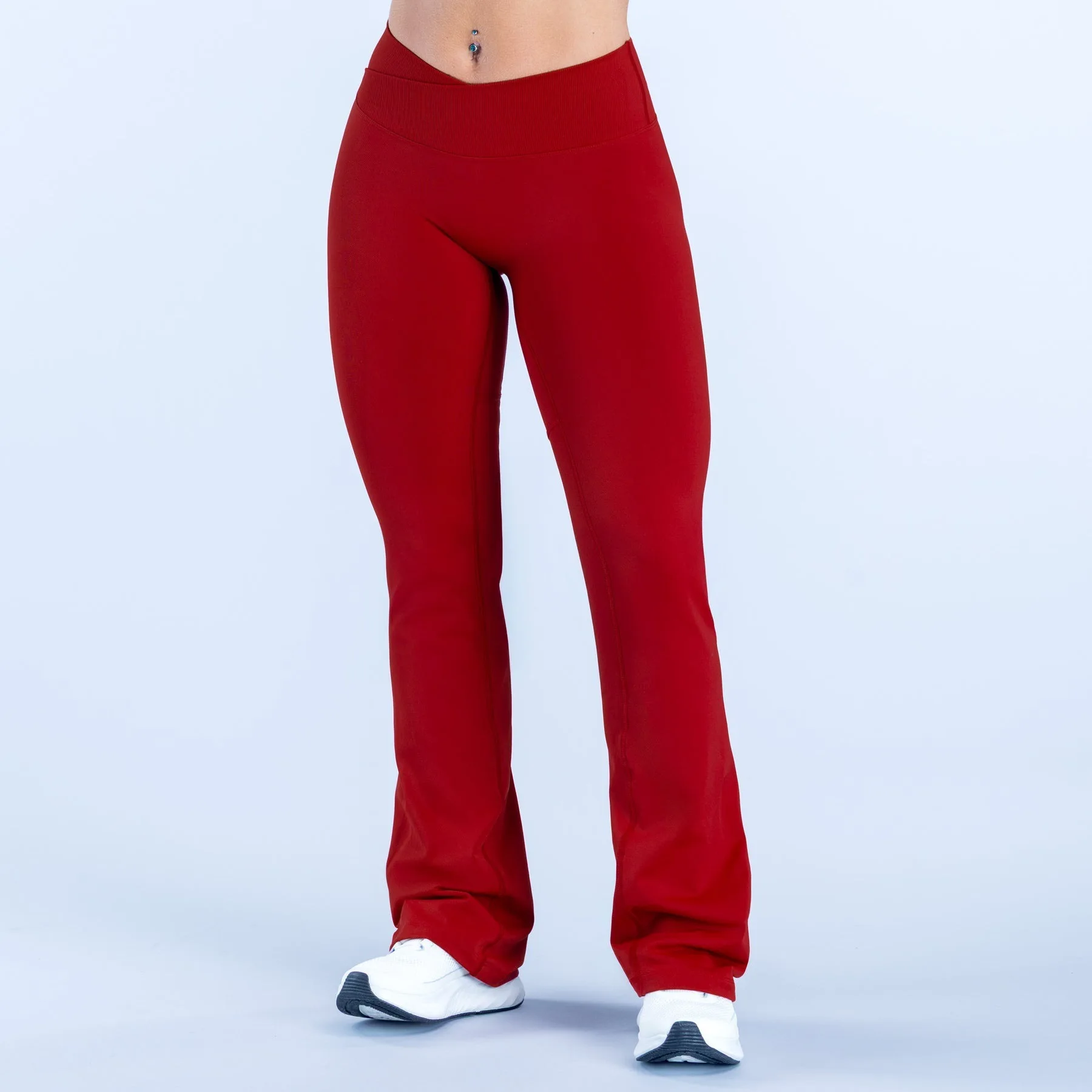Pantalon Yoga Flare Taille Haute Croisée