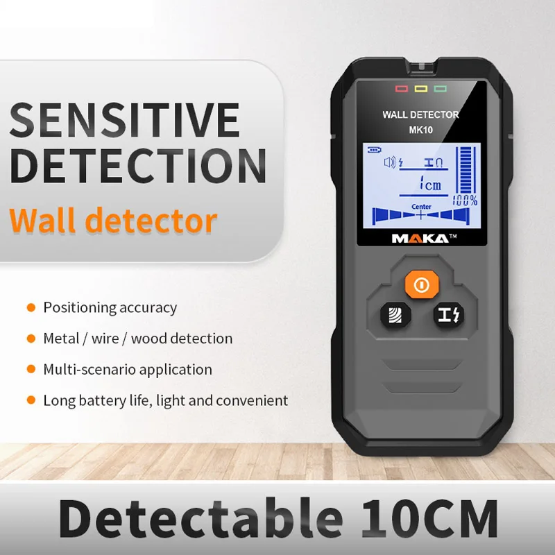 

Металлоискатель MK10, обнаружитель стен, стальных прутков и других предметов