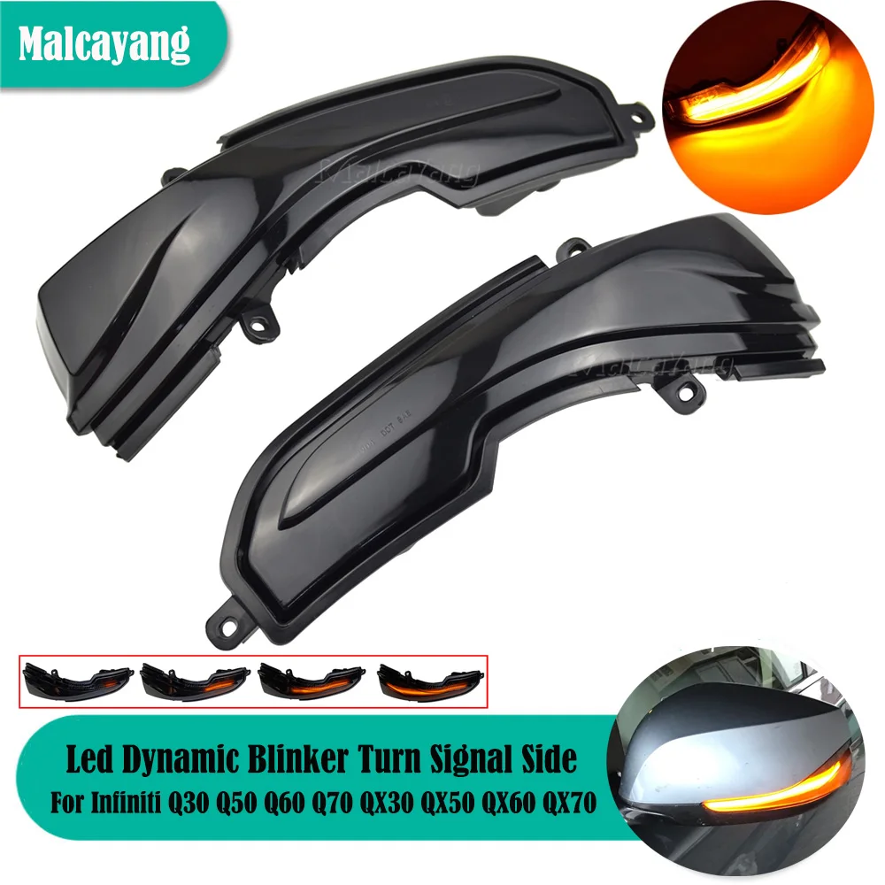 

Hight Quality Dynamic Blinker Turn Signal Side Mirror Indicator Sequential Light For Infiniti Q30 Q50 Q60 Q70 QX50 QX60 QX70