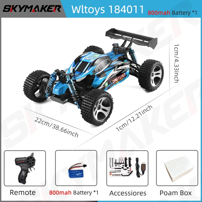 Wltoys 184011 RC سيارة 1/18 4WD 2.4G راديو التحكم...