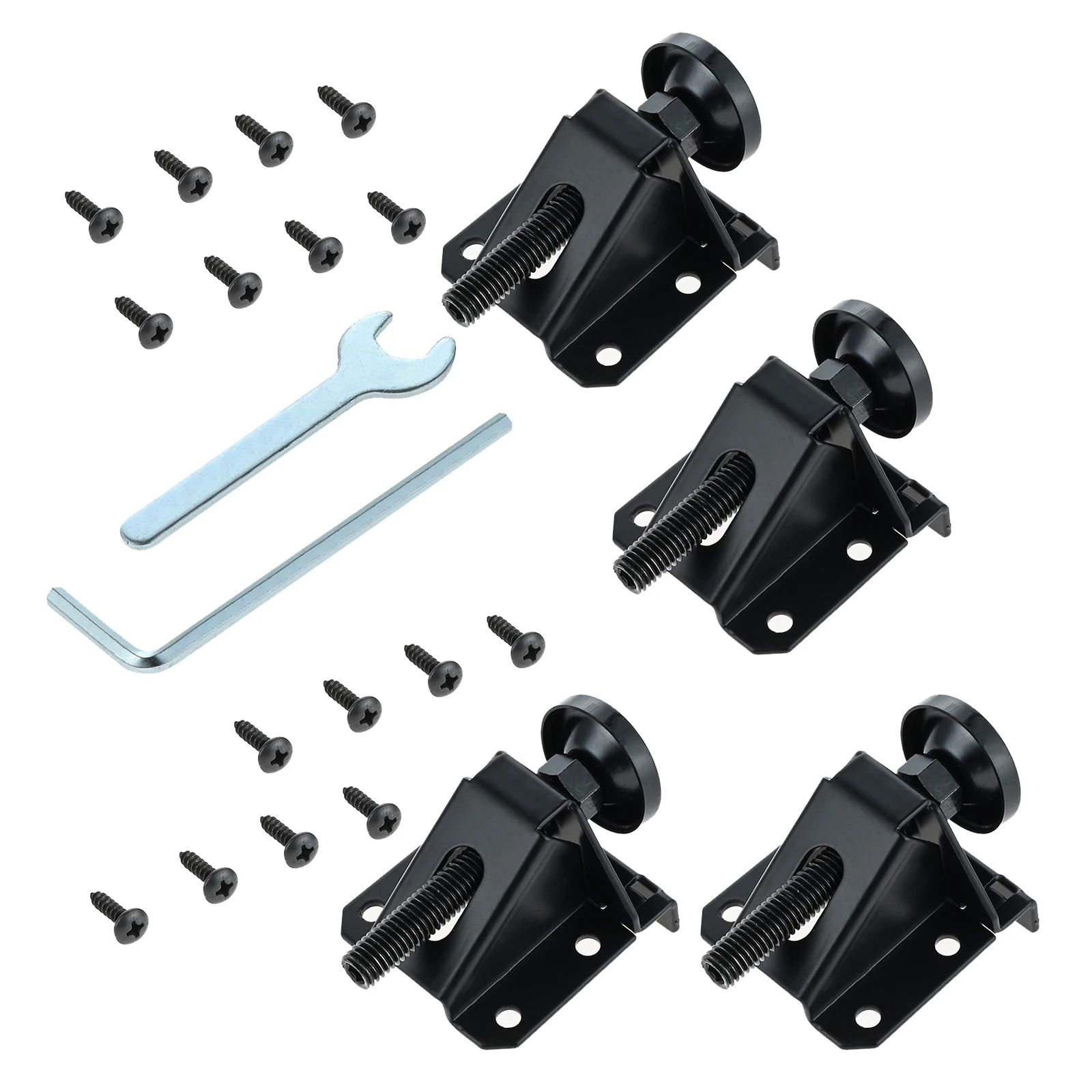 Ajustador de Altura Ajustável para Móveis Nivelamento dos Pés Heavy Duty Leg Nivelador com Chave Parafusos para Gabinete Mesa Bancada Pcs