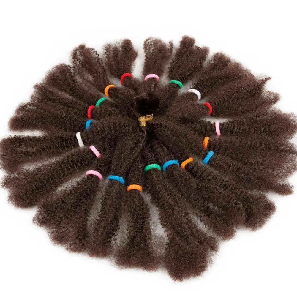 Afro Kinky Wave Curly Braids Extensions Synthetic Hair 12inch/strands Marley Bouncy Curly Hair Braids For Black Women 4