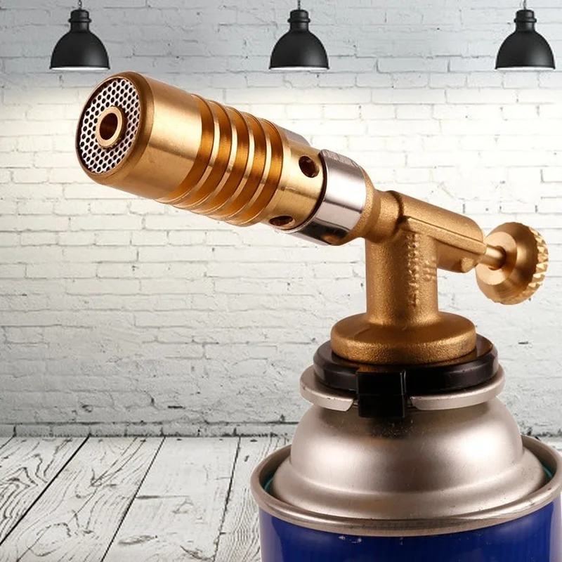 Gas Burner Flame Gas Torch Flame Gun Blowtorch Cooking Soldering Butane AutoIgnition gas-Burner Lighter Heating camping 5