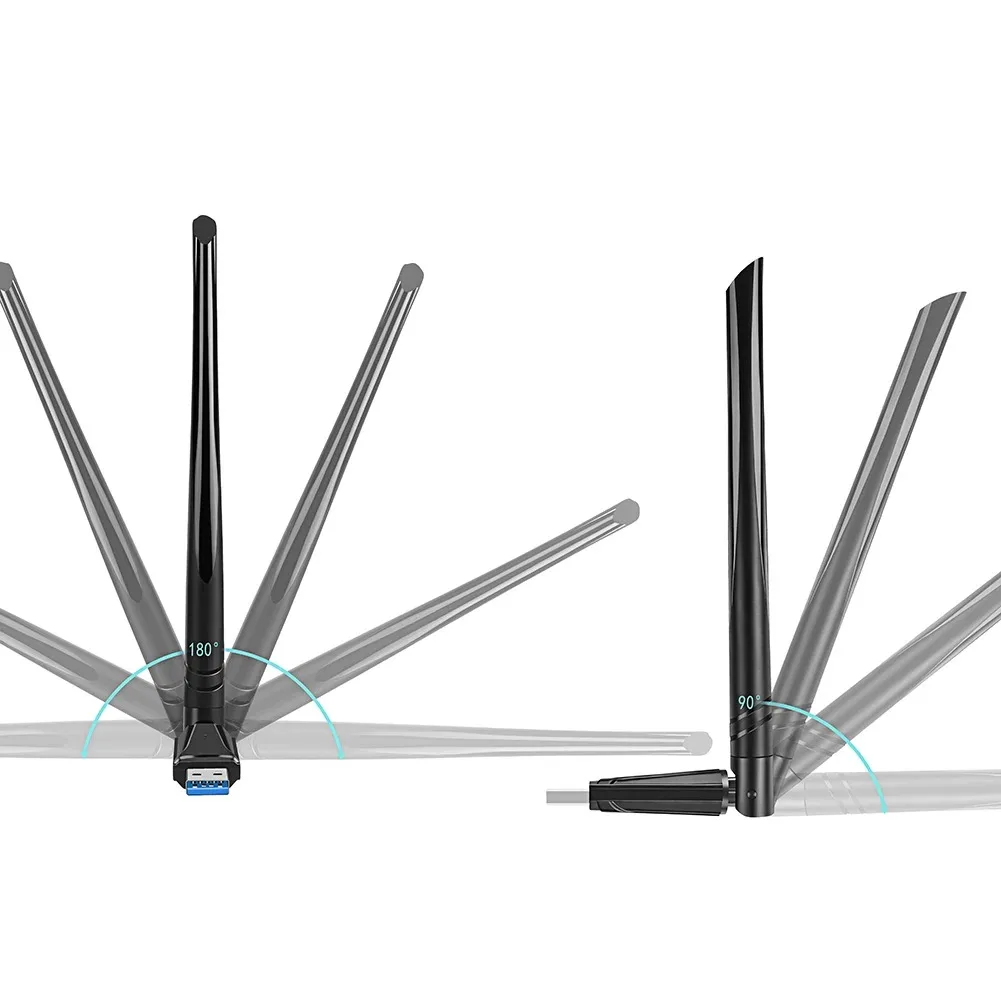 WIFI 6 어댑터 블루투스5.4 무선 네트워크 카드 900Mbps 미니 USB 동글 신호 수신기 PC 노트북 윈도우10/11 드라이버 프리