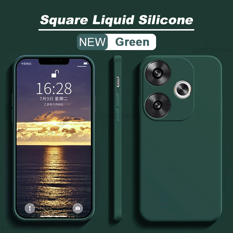 Original Liquid Silicone Shockproof Phone Case - Soft Cover