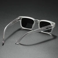 Lunettes de soleil polarisées carrées de qualité pour hommes, noyau métallique UV400 unisexe, pour voyage, randonnée, plage, pêche 2