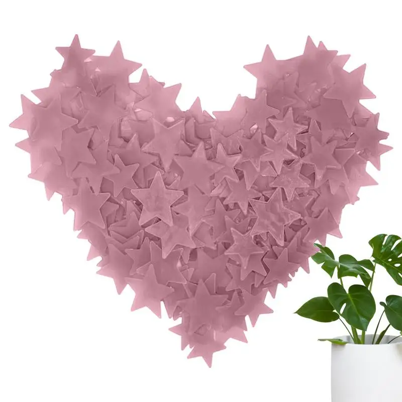 

100 шт., светящиеся наклейки-звёзды на потолок