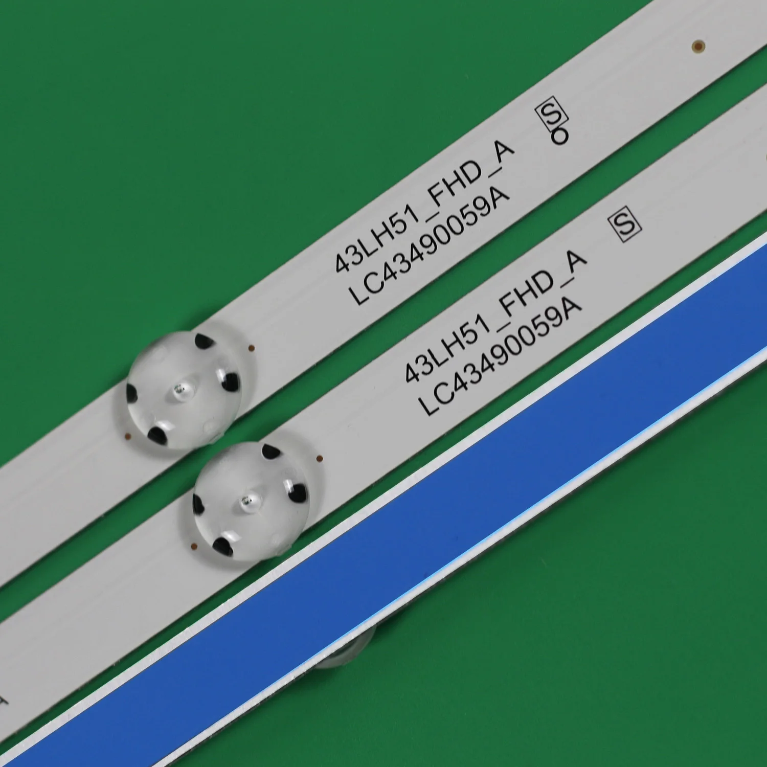 Nova Pcs 7led 830 Milímetros Tira Conduzida para lg 43lj5500 43uj6300 Lc43490062a Lc43490063a Lc43490064a Lc43490060a 43uj6350 43lv761h-za - Imagem 3