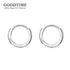 Fashion Women Earring Pure 100% 999 Sterling Silver Minimal Hoop Earrings Thin Cartilage Earring Not Allergic Piercing Jewelry 4