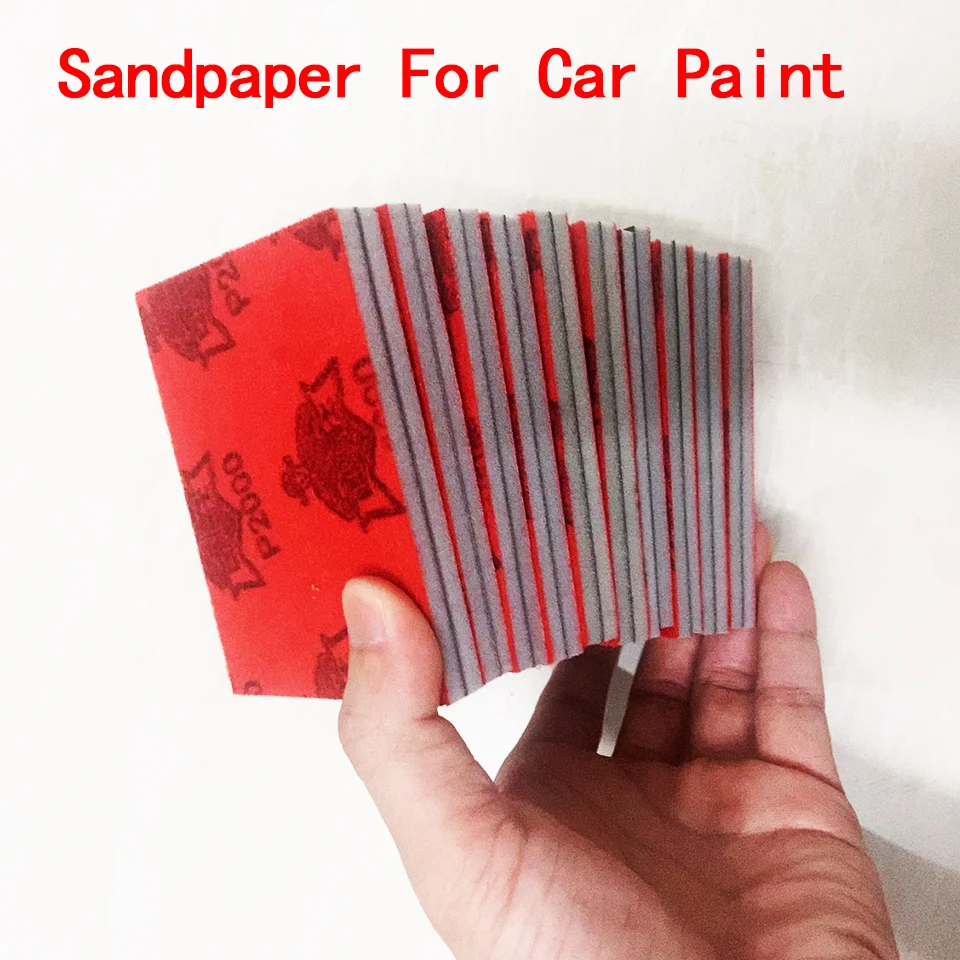 10 Pcs 100&times;75mm Sponge Sandpaper Automotive Sanding Blocks For Car Paint Grinding Polishing Dry Grinding Soft Sponge Sand Block sanding discs sandpaper set polish sand paper sandpaper tools mini sandpaper kit sander pads