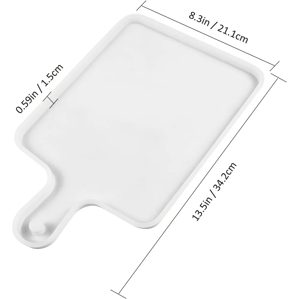 Large Rectangular Silicone Resin Tray Mold