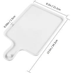 Large Rectangular Silicone Resin Tray Mold (Milky)
