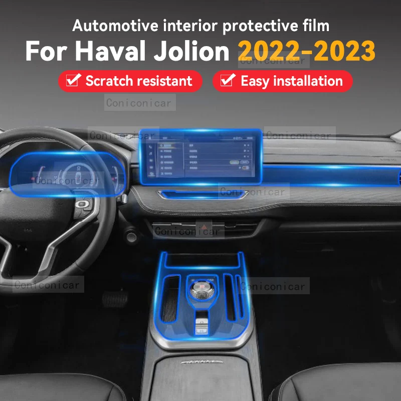 

For HAVAL Jolion 2022 2023 2021 Car Accessories TPU Gearbox Panel Navigation Screen Interior Protective Film Cover Anti-Scratch