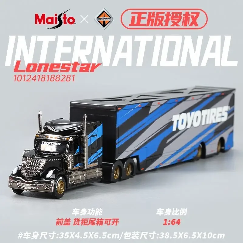 Merch Figure 1:64 Trailer Truck MACK ANTHEM Trailer Simulation Alloy Car Model Toy 5