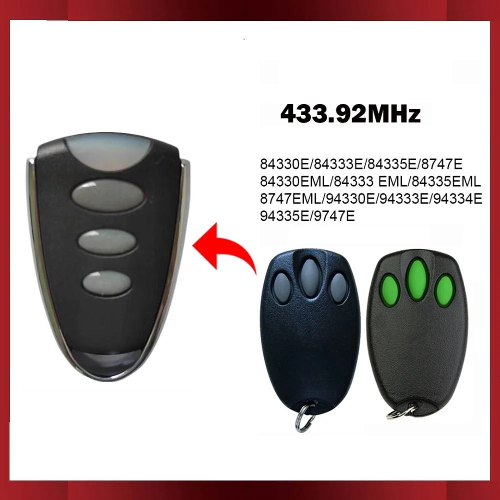 94335E Remote Control 94330E 94334E 94333E 84333E 84335E 84330E Garage Gate Remote Control 433.92MHz Rolling Code 4