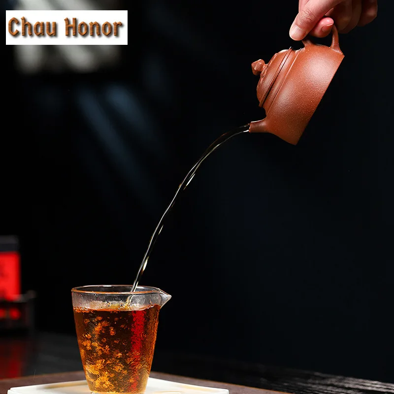 175ml Boutique Yixing Purple Clay Teapots Handmade Pot Raw Ore Downhill Mud Tea Maker Kettle Chinese Zisha Tea Set Collection