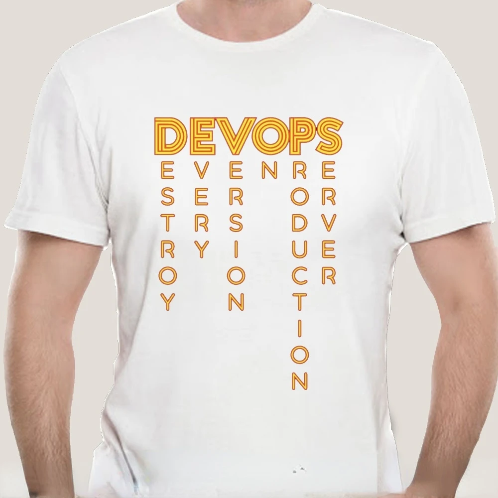 Фото Забавный программатор, футболка, DEVOPS Devops-реальное определение DEVOPS, тройники Devops, для компьютерного ботана Geek программатор, Саркастические рубашки №2