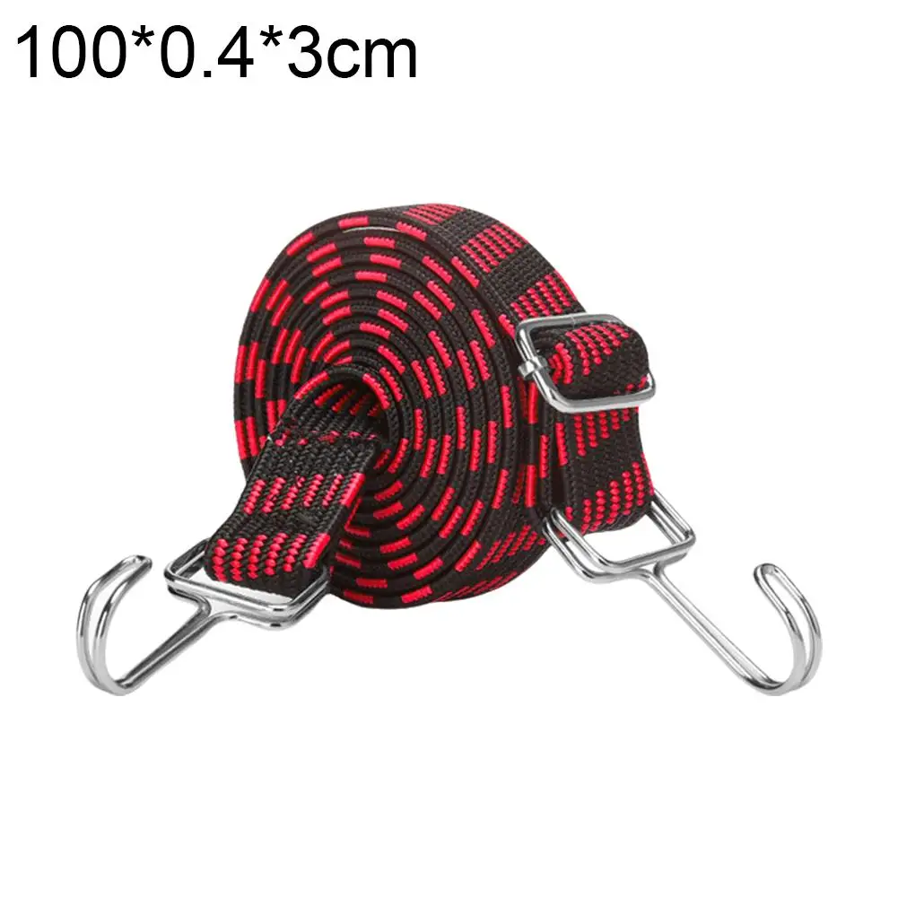 Motorcycle Elastics Rubber Luggage Rope Cord Hooks Band Hook Luggage Tie Accessories Car Strap Roof Auto Fixed Rack Rope Bi E6b0